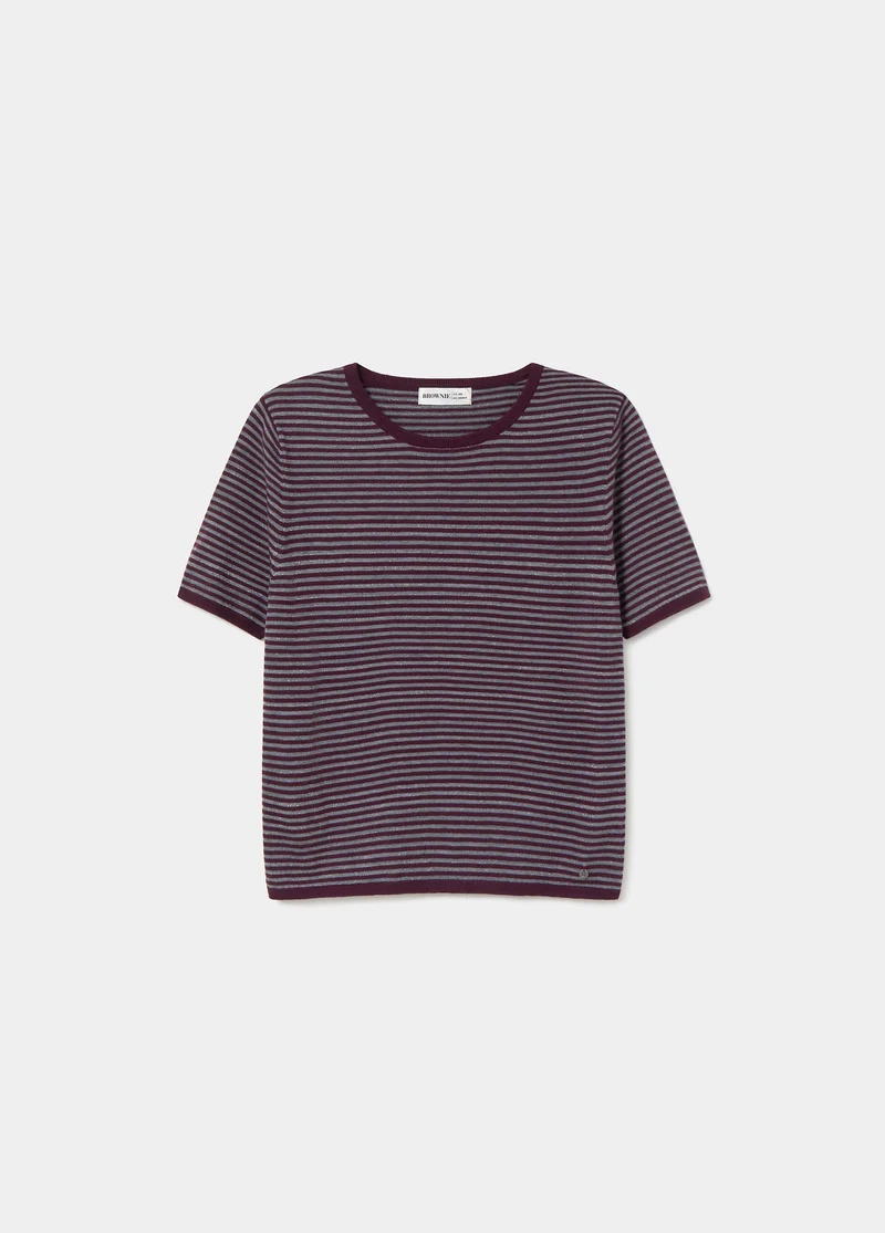 Lurex striped sweater
