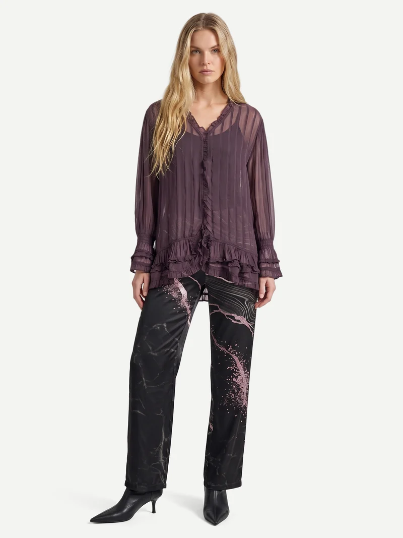 FELINE Bluse - Plum