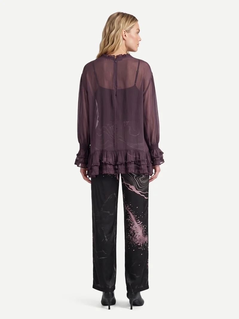 FELINE Bluse - Plum
