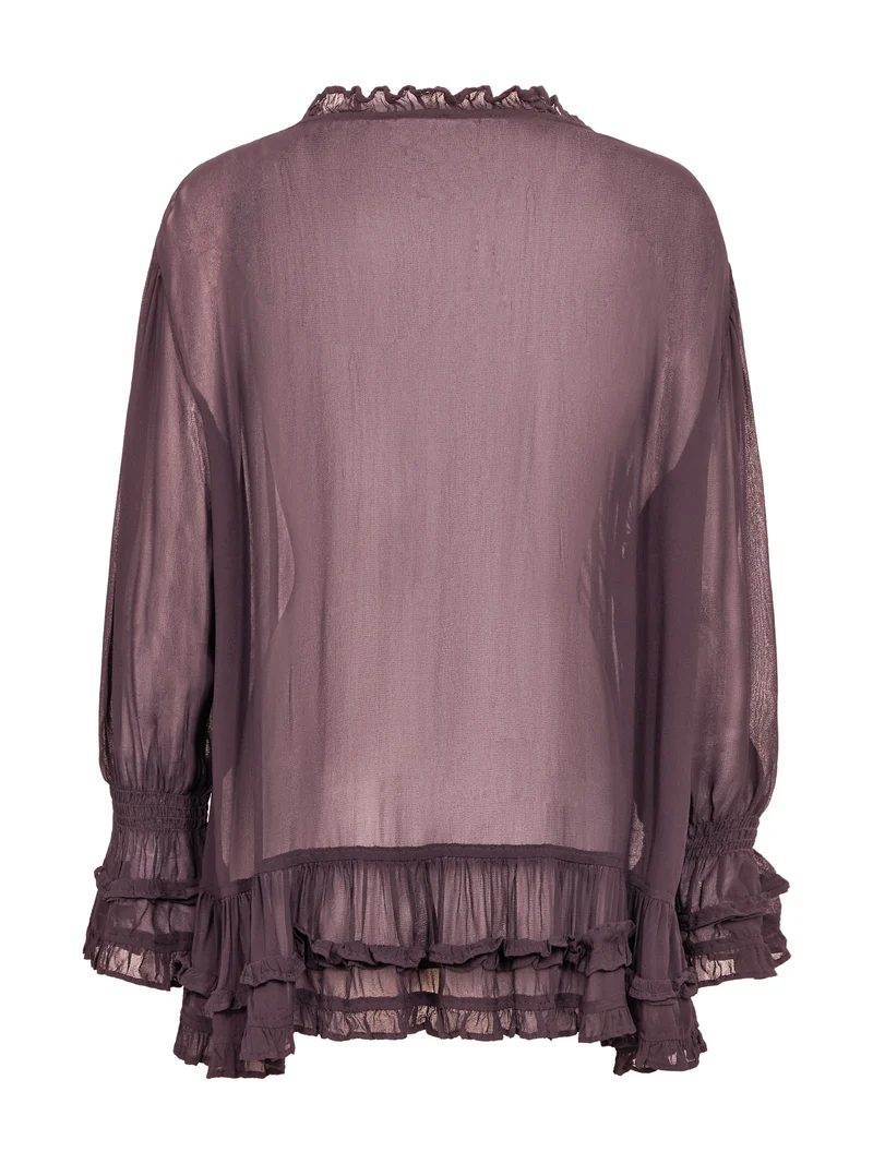 FELINE Bluse - Plum