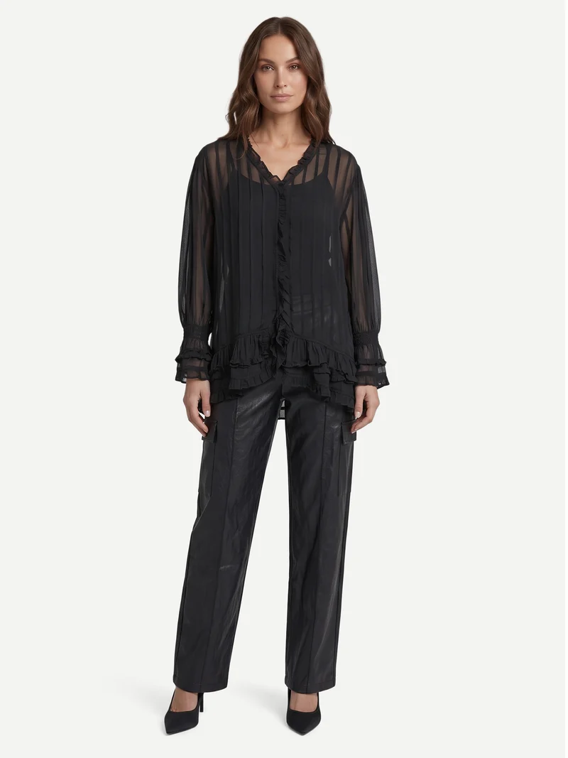 FELINE Bluse - Schwarz
