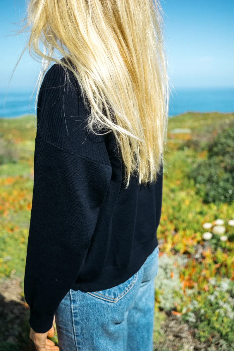 Full Milano Strickpullover Marina Navy