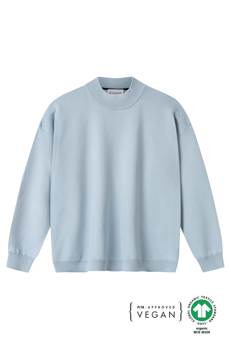 Full Milano Strickpullover Marina Dusty Blue