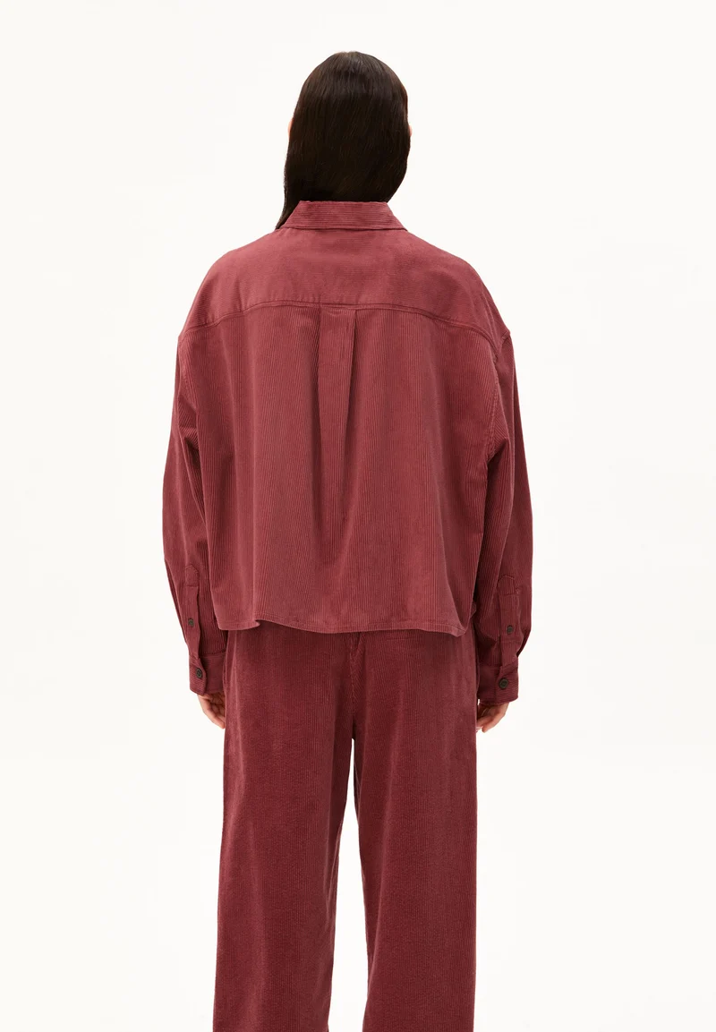 NALAANI CORD-BLUSE | velvet ember