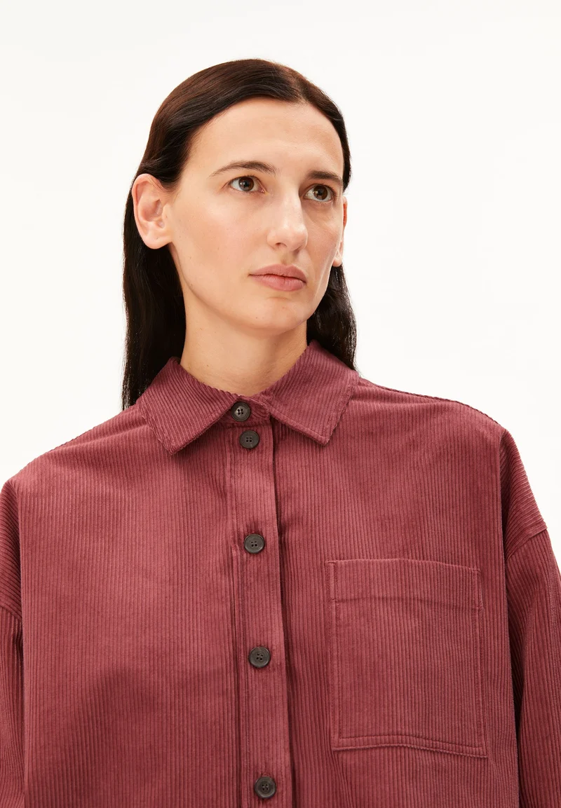 NALAANI CORD-BLUSE | velvet ember