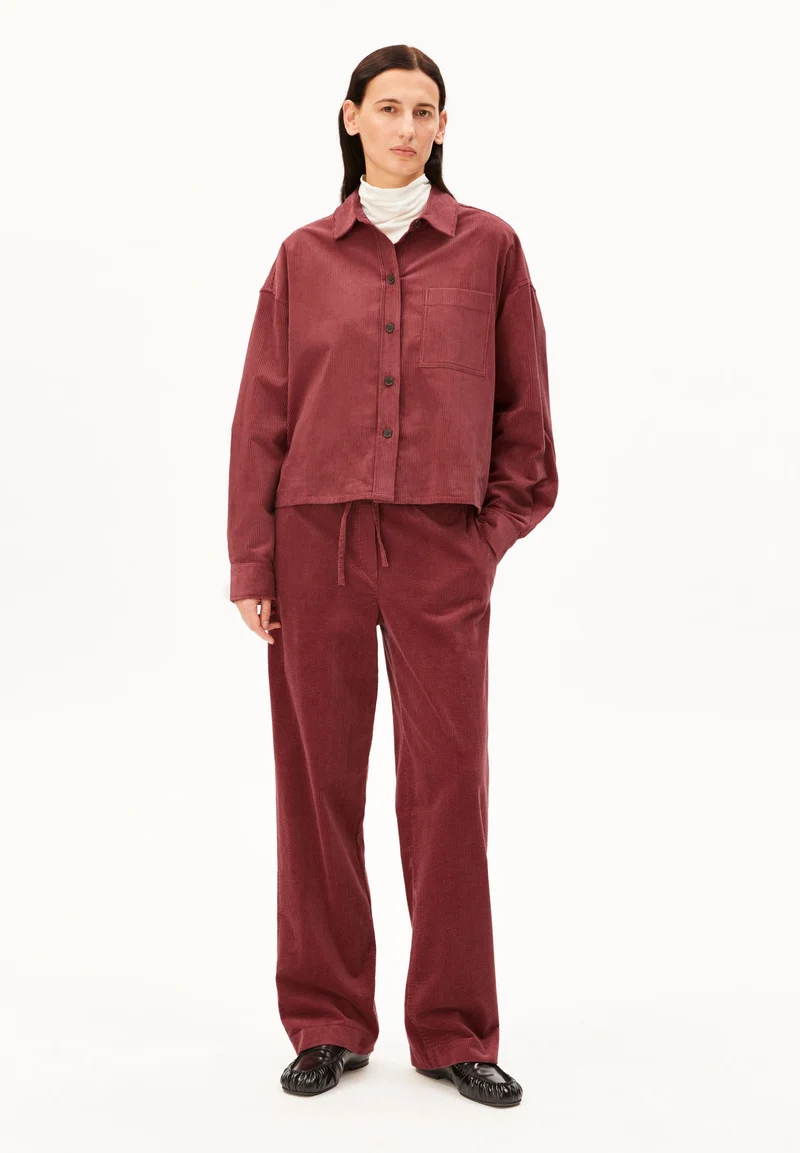 NALAANI CORD-BLUSE | velvet ember