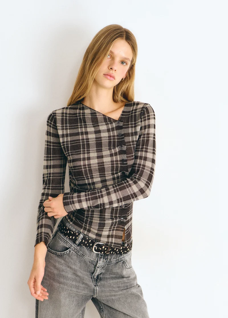 Plaid sweater