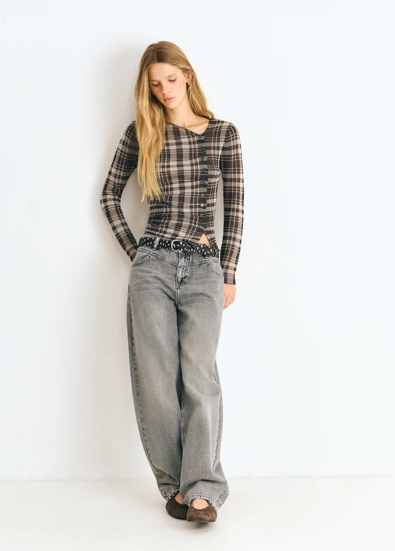 Plaid sweater