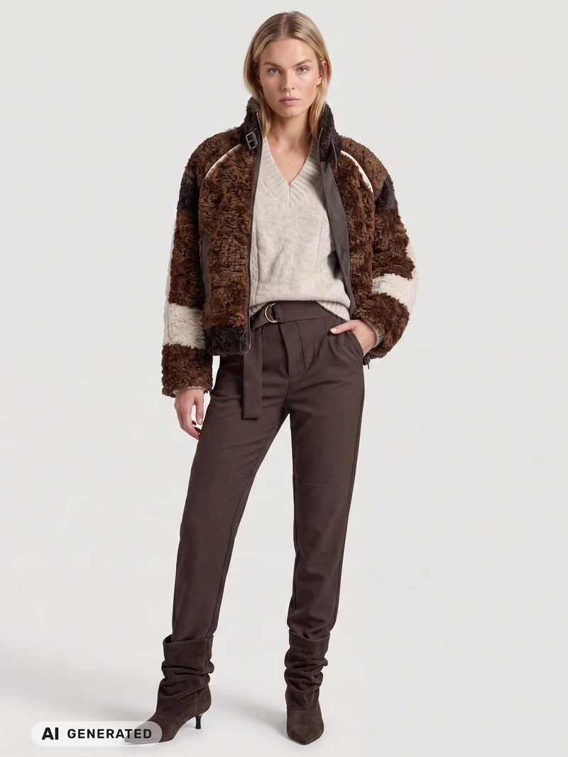 EILEEN Jacke Multi - Caramel Mix