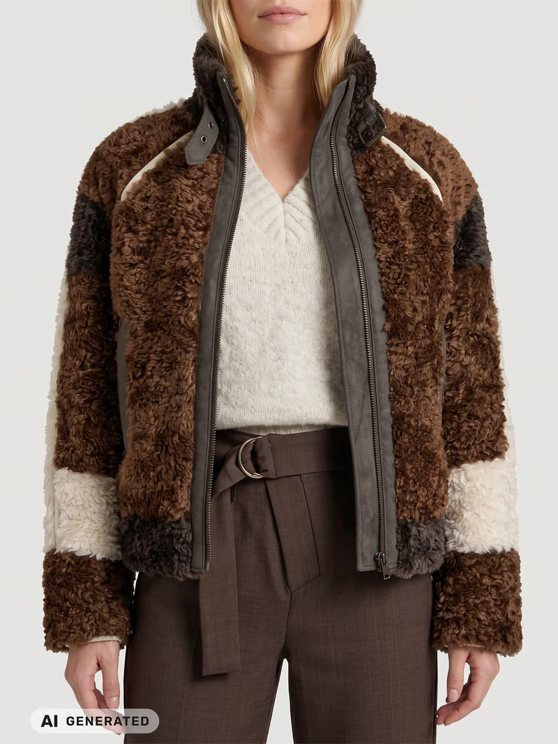 EILEEN Jacke Multi - Caramel Mix