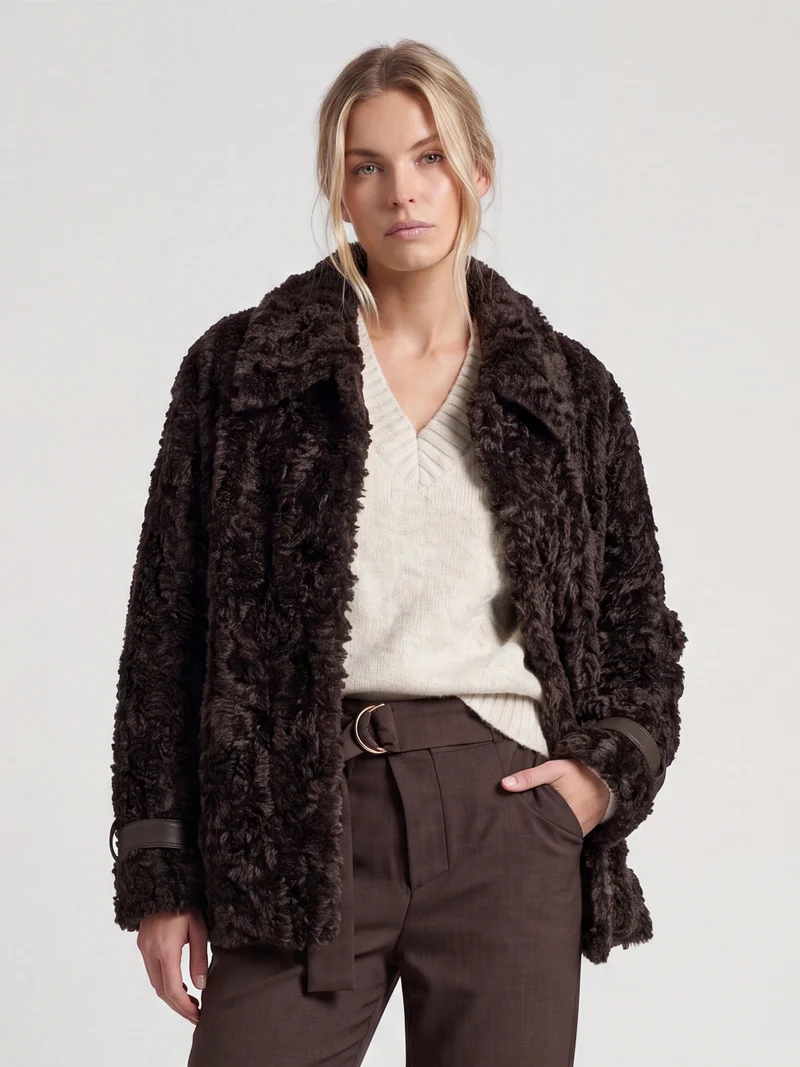 EILEEN Jacke kurz - Brown