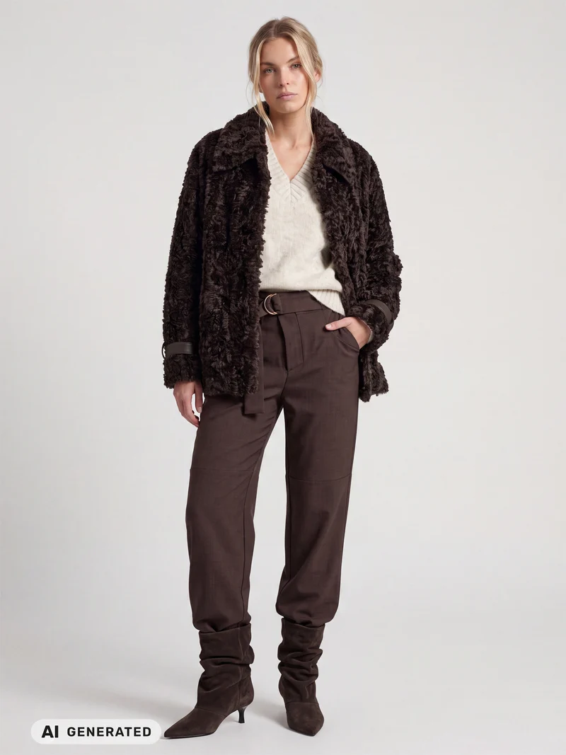 EILEEN Jacke kurz - Brown