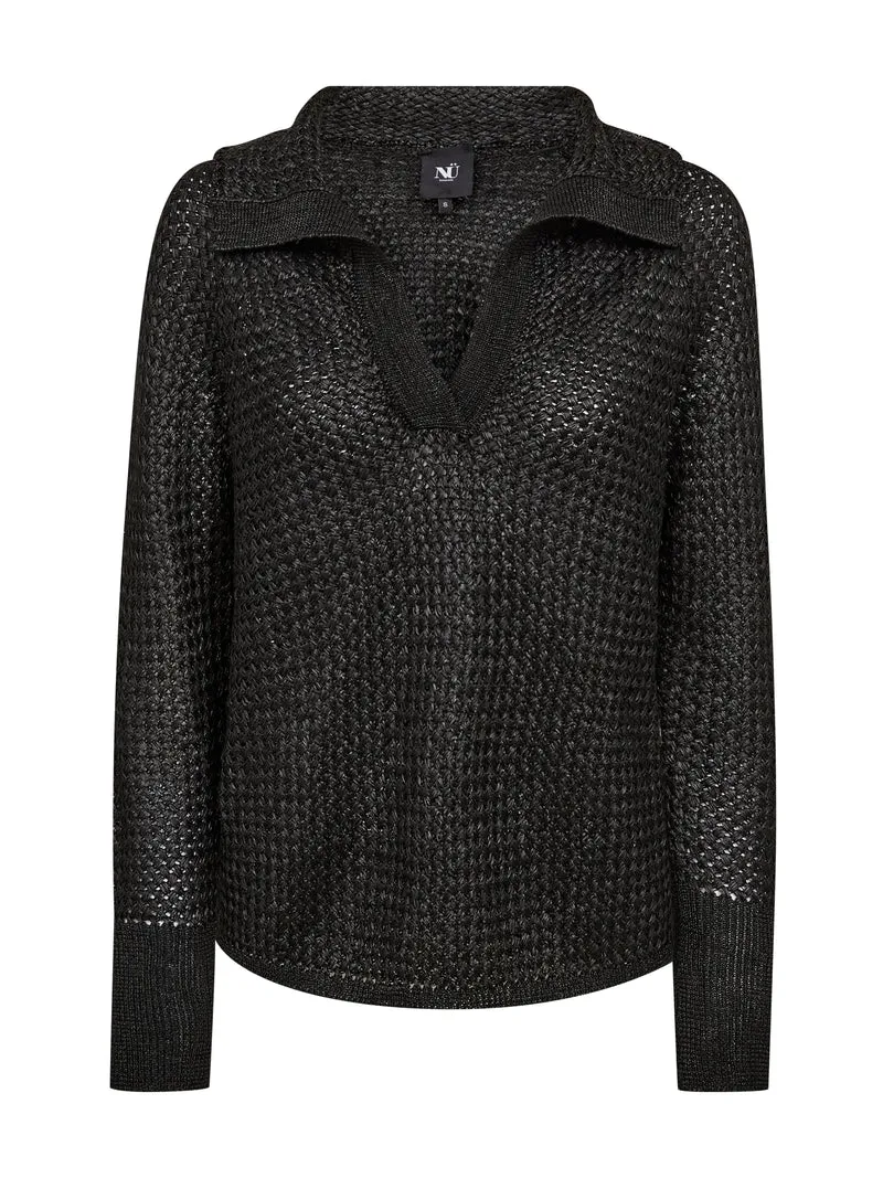 ELIETTE Bluse Gestrickt - Schwarz
