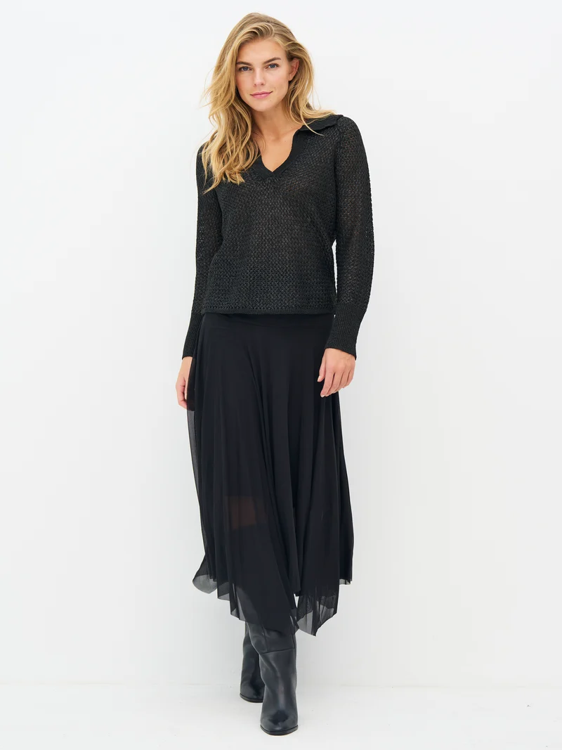 ELIETTE Bluse Gestrickt - Schwarz