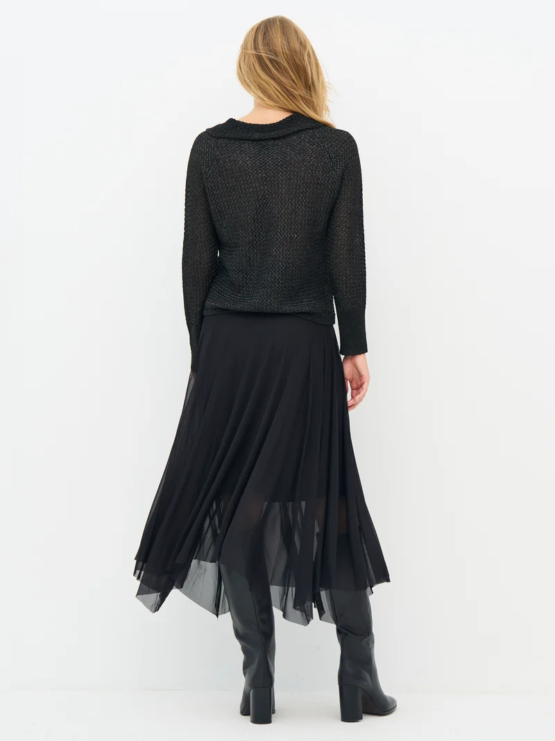 ELIETTE Bluse Gestrickt - Schwarz