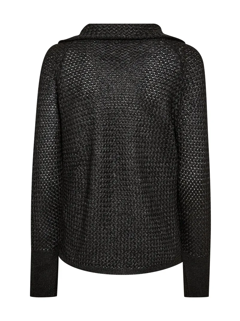 ELIETTE Bluse Gestrickt - Schwarz