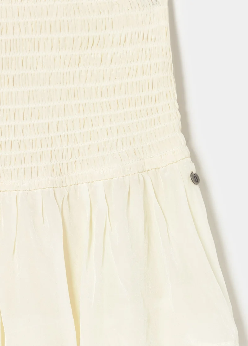 Long multi-tiered skirt