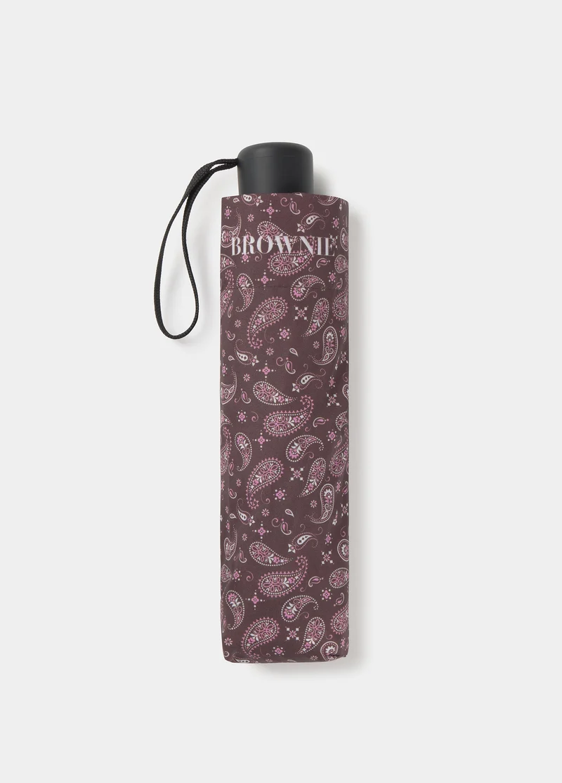 Paisley-print umbrella