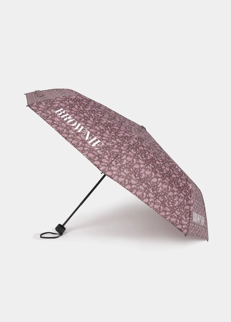 Paisley-print umbrella