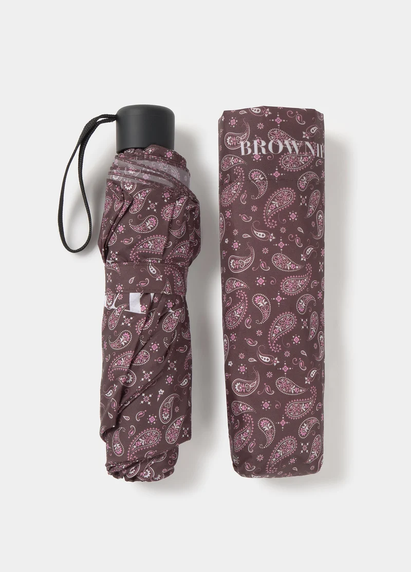Paisley-print umbrella