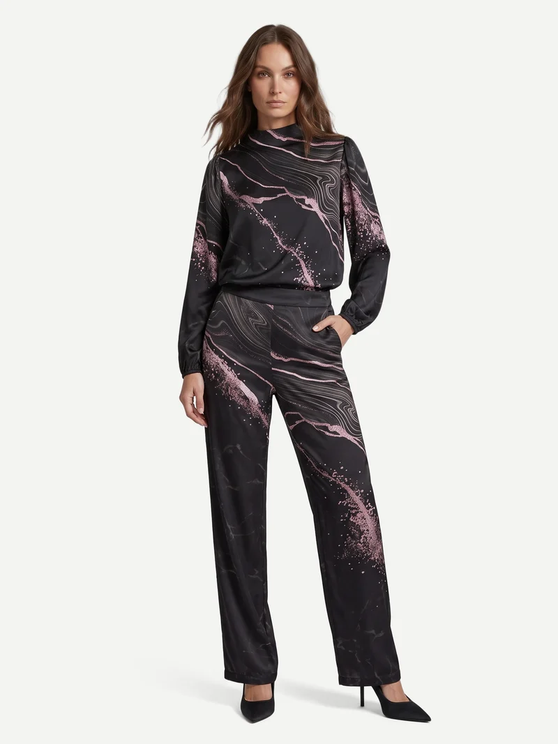 FIA-Bluse - Schwarz mix