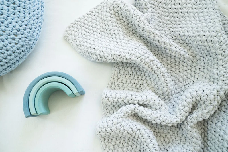 Babydecke Sam Strickset