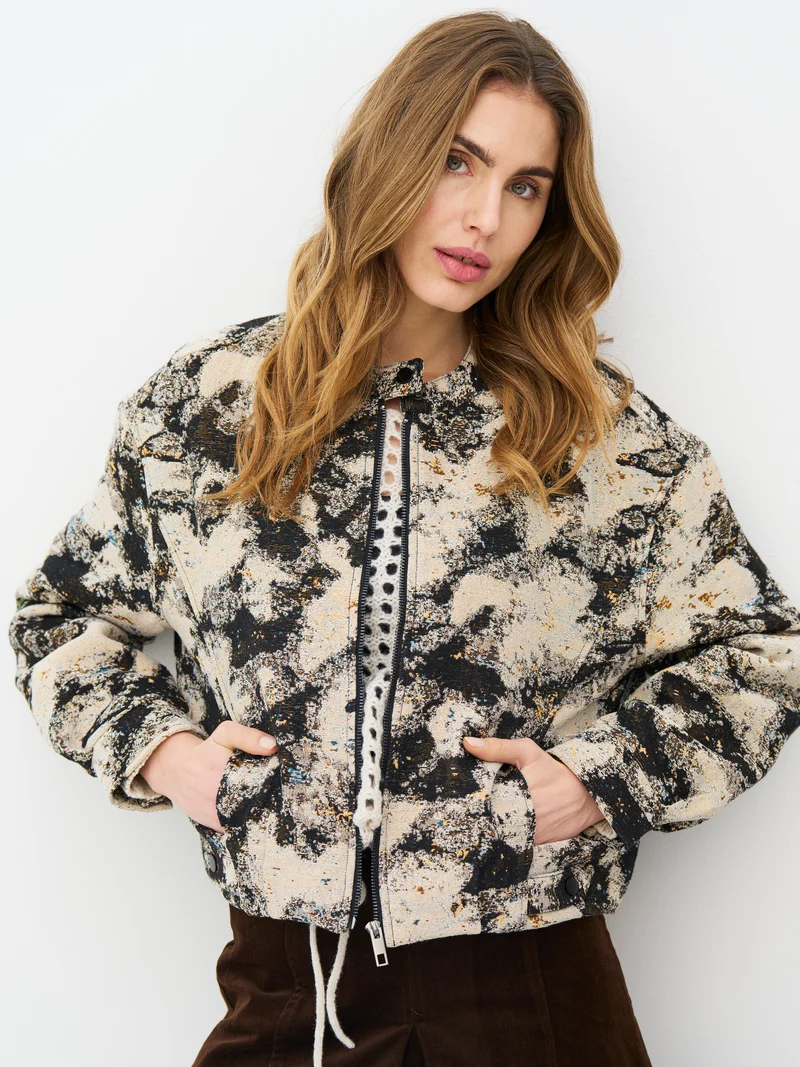 EMMIE Jacke, kurz - Brown Mix