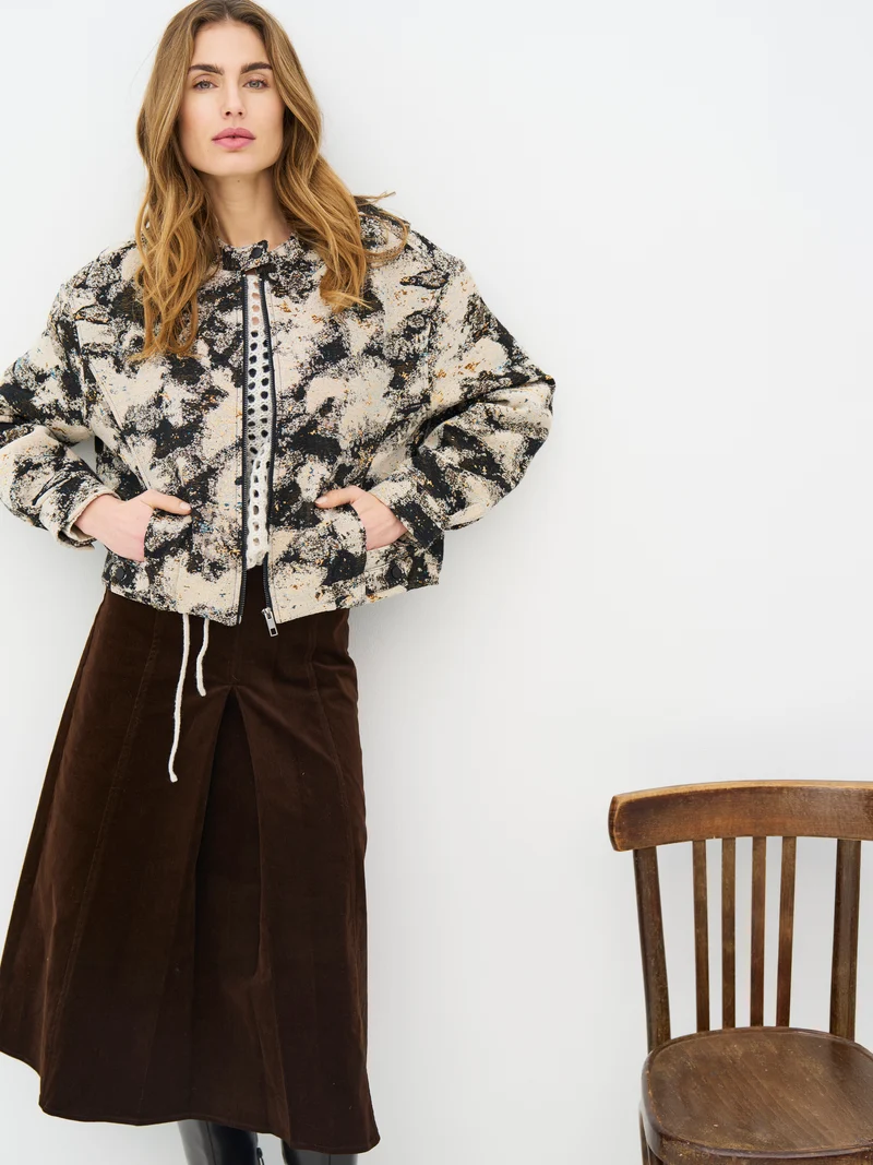 EMMIE Jacke, kurz - Brown Mix