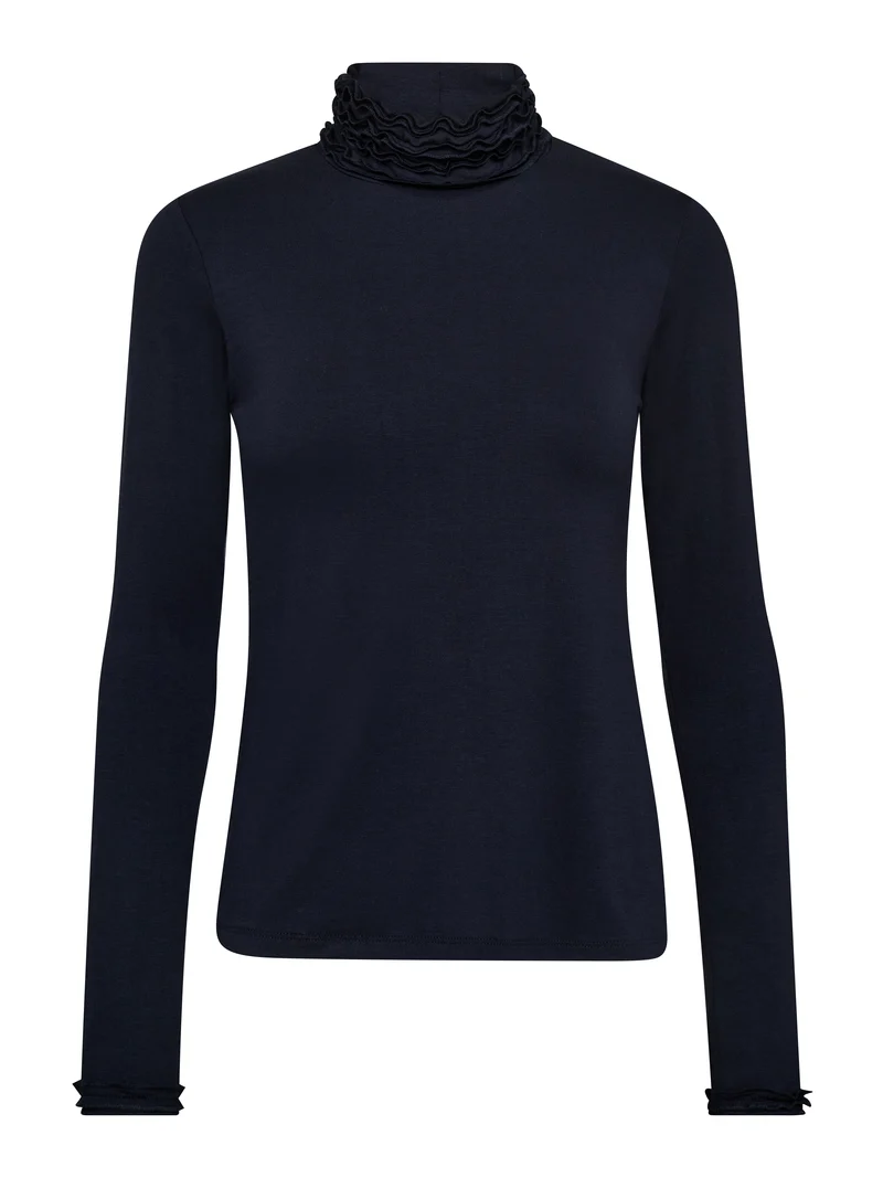 ADELE Rollkragen T-Shirt - Midnight Blue