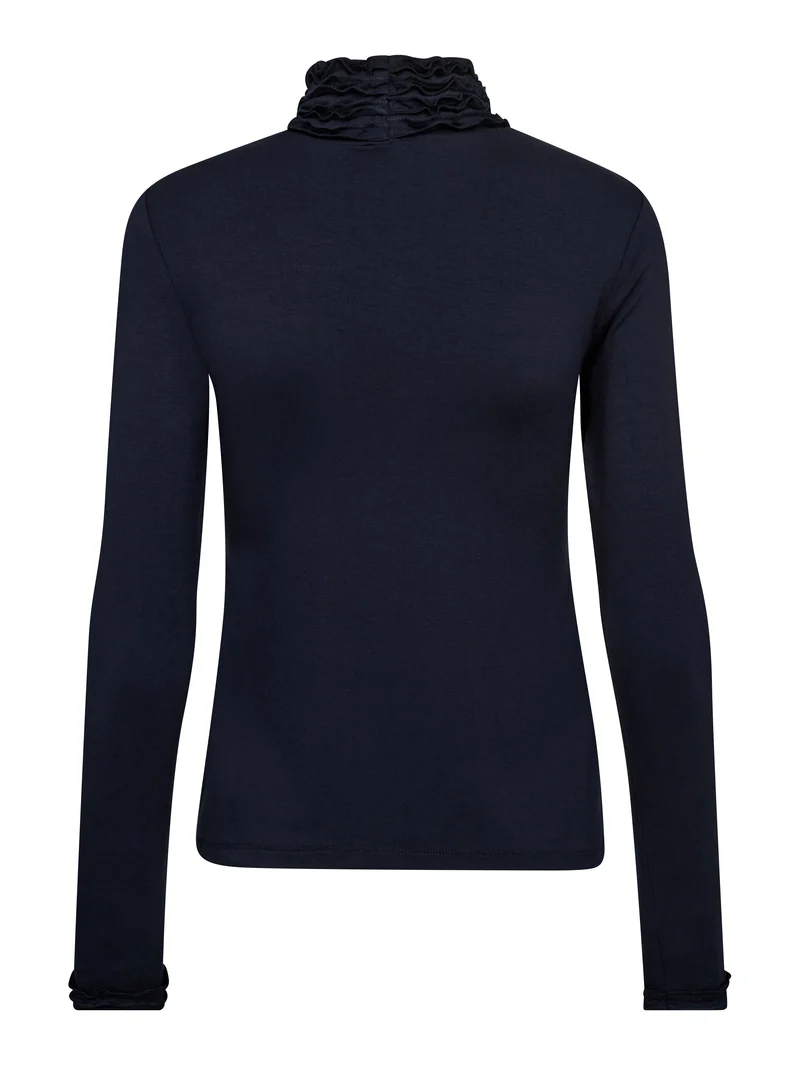 ADELE Rollkragen T-Shirt - Midnight Blue