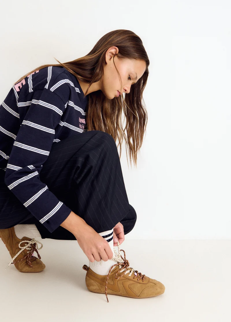 Double-lace sneaker