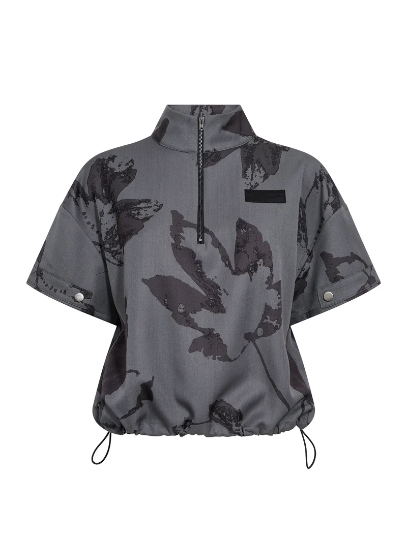 ELAYNE Top - Grey Melange