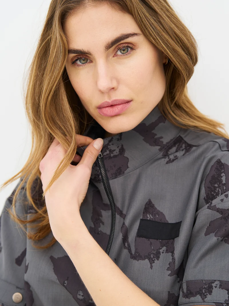 ELAYNE Top - Grey Melange