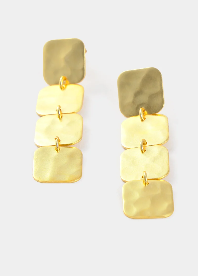 Square drop earrings