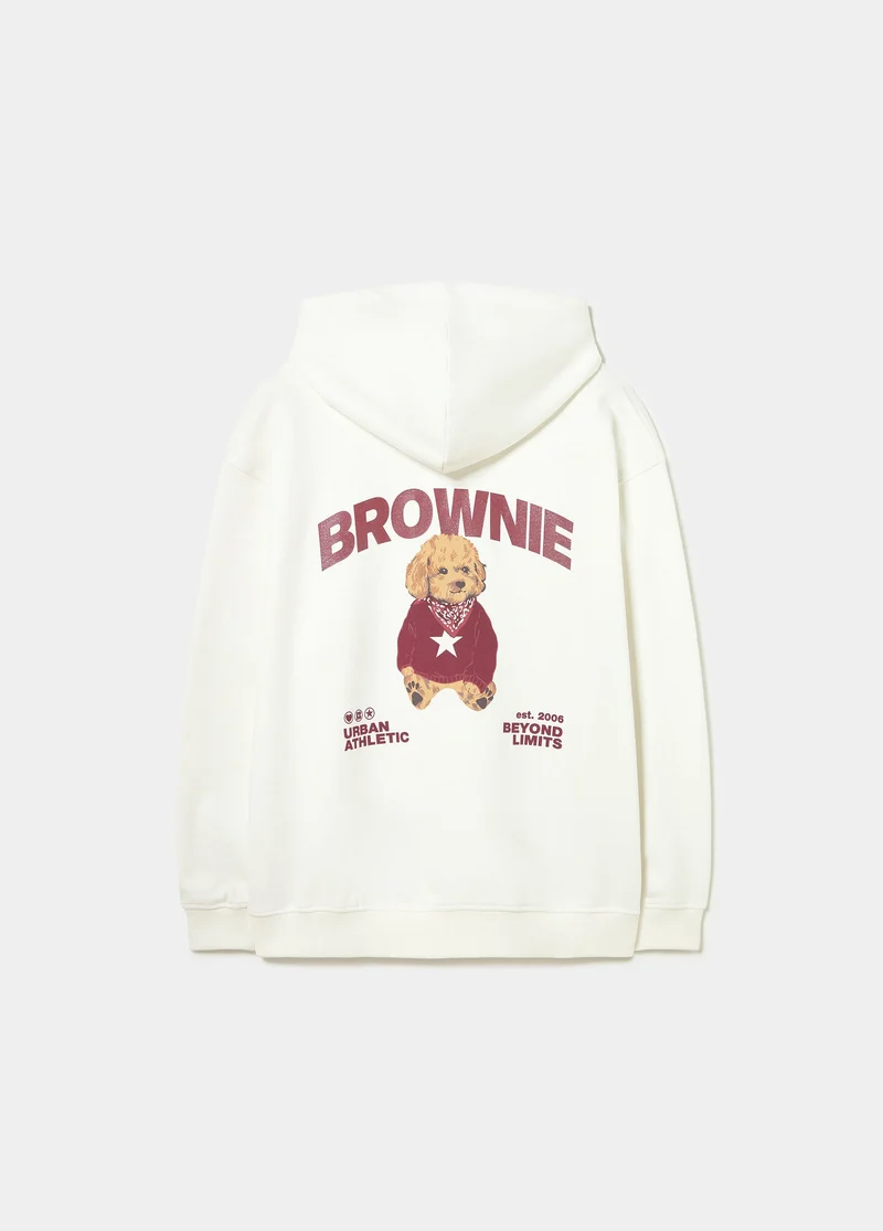 Sudadera print perrito bandana