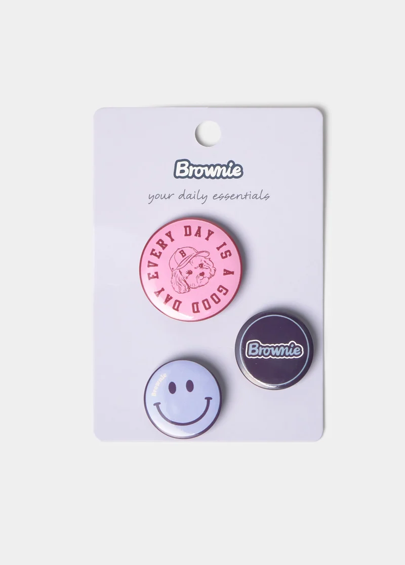 Back to school badge pack of 3