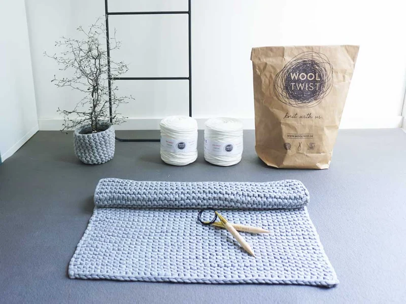 Hugo Badematte Strickset