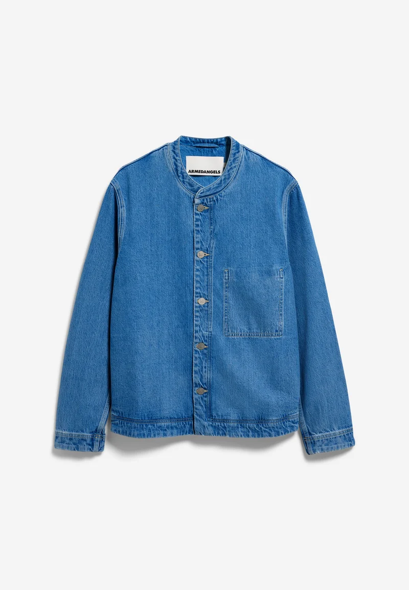 KRAGENLOSE JEANSJACKE | aero
