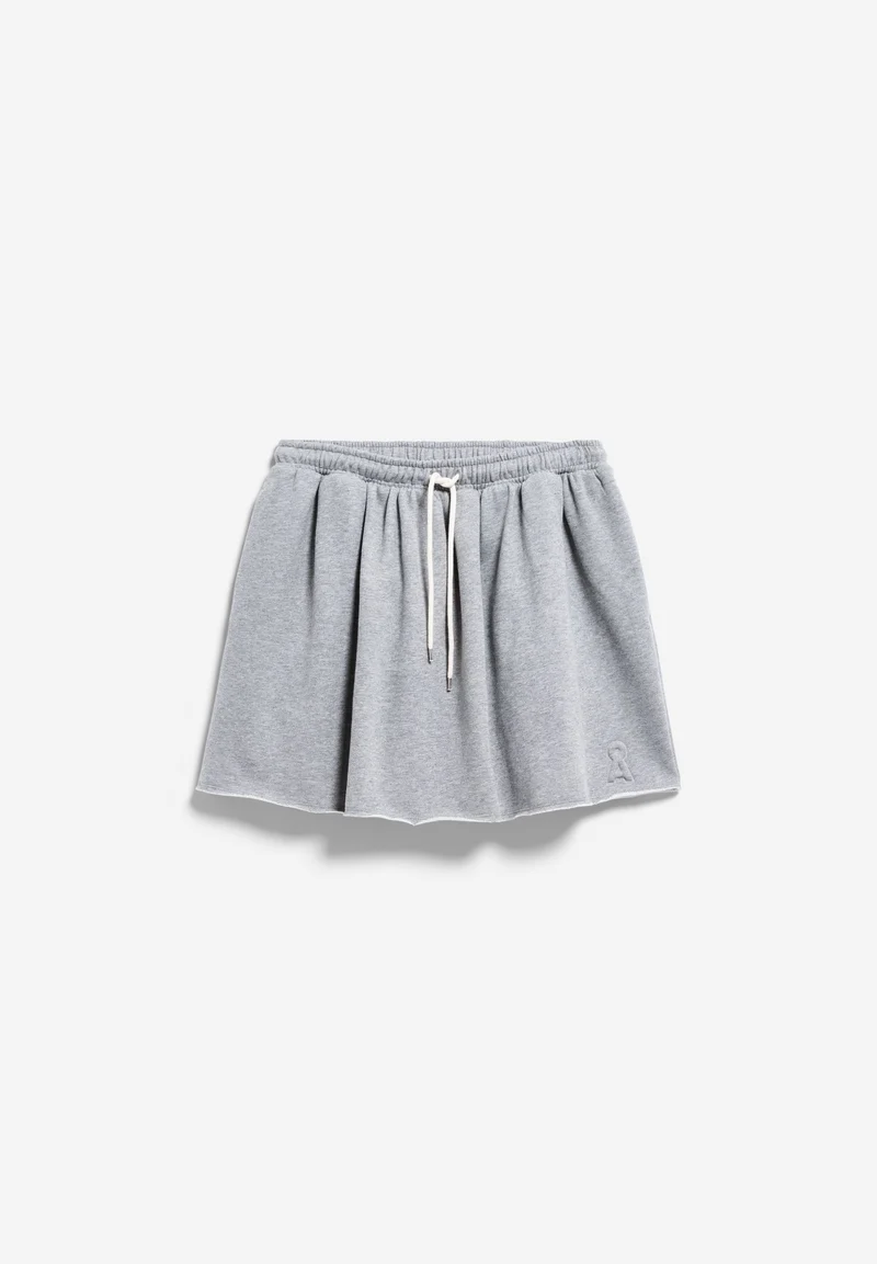 ICONIC Å OPEN EDGE SWEAT-ROCK | silver melange