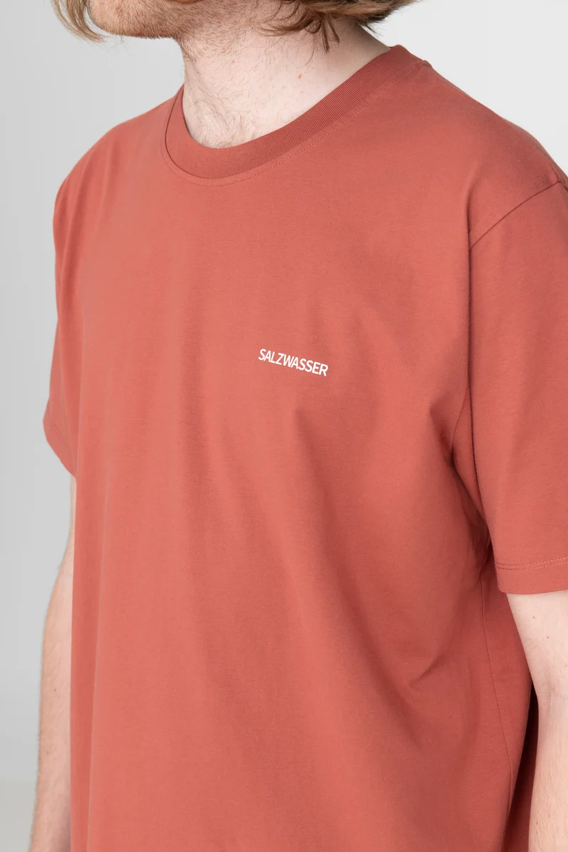 T-Shirt LOGO WAVES Rusty Red