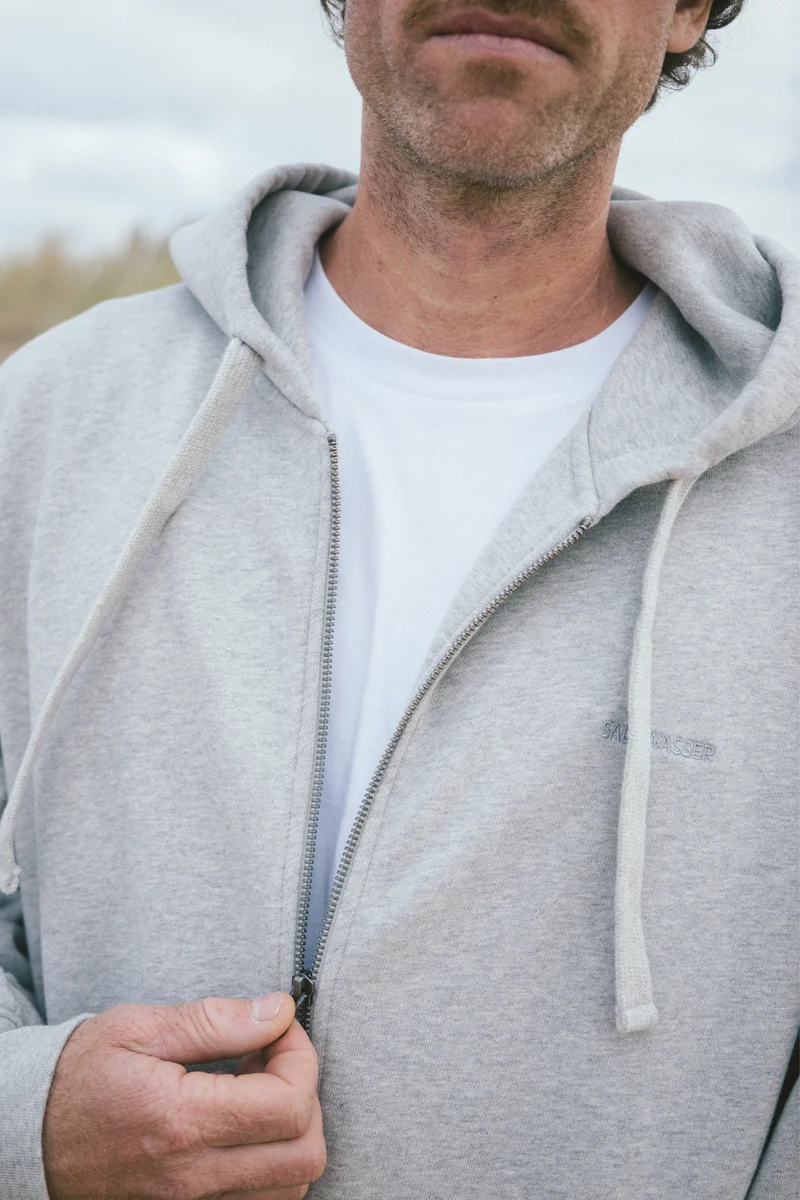 Zip-Hoodie Thy Hellgrau