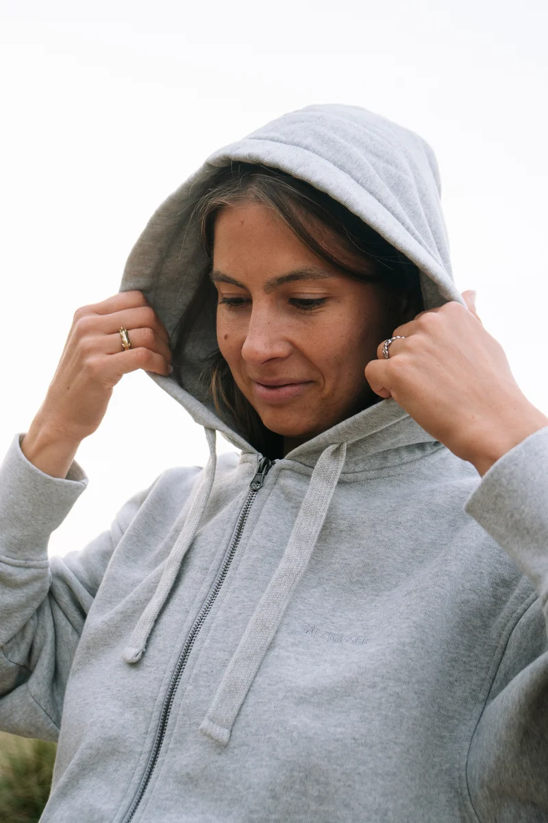 Zip-Hoodie Thy Hellgrau