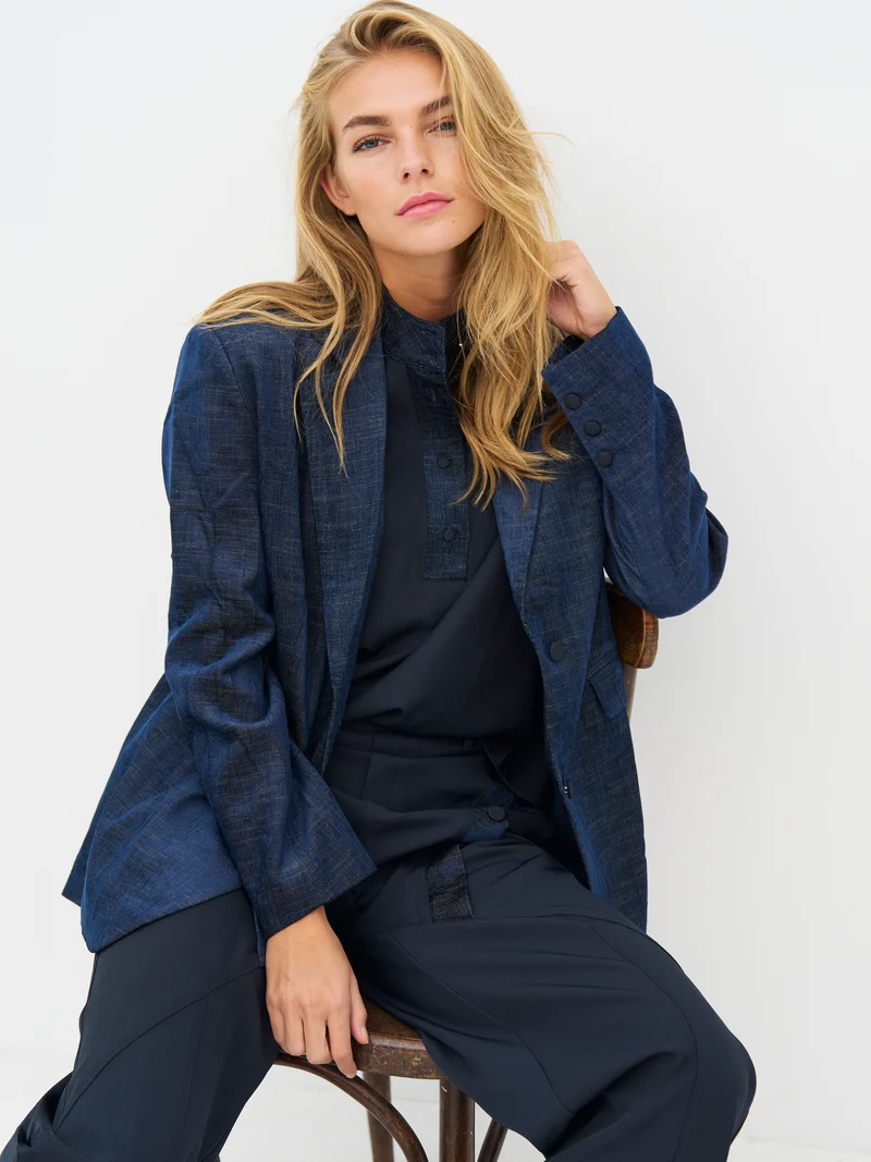 EBBA Blazer - Midnight Blue mix