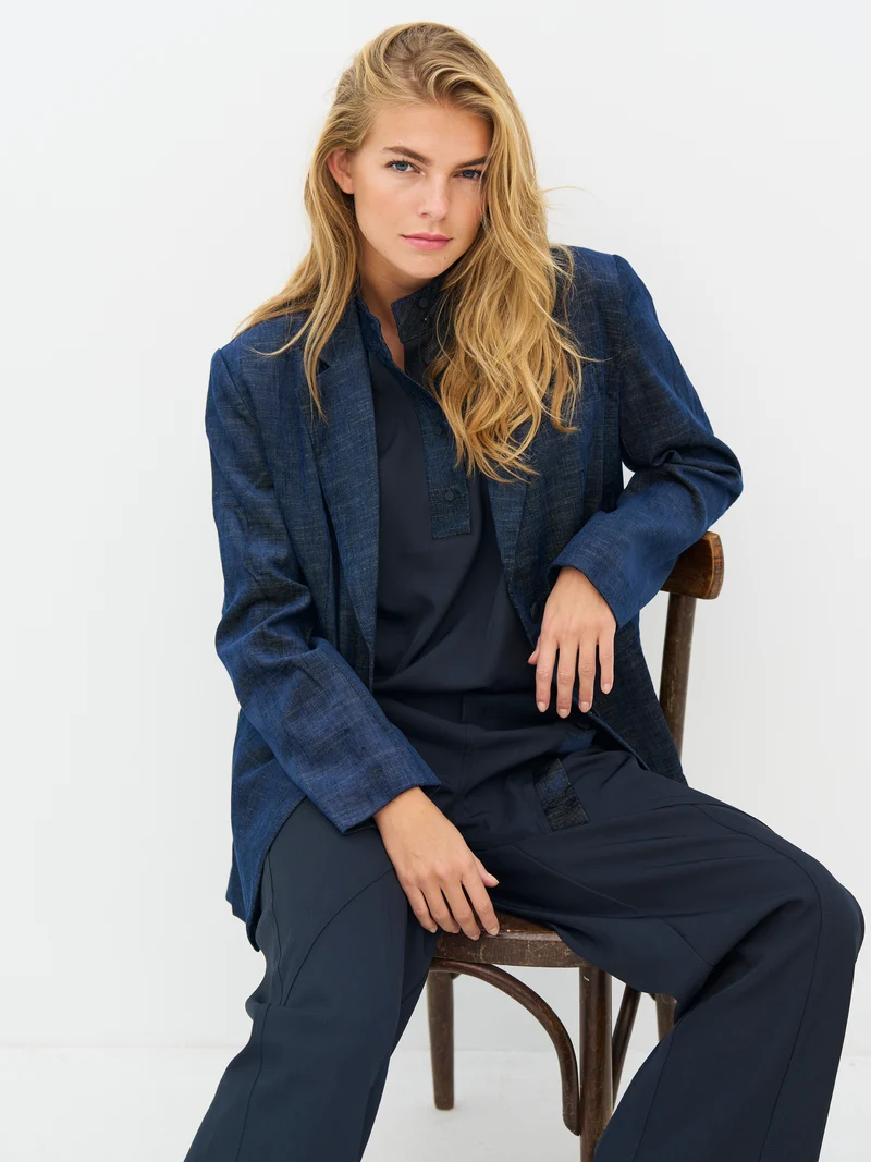 EBBA Blazer - Midnight Blue mix