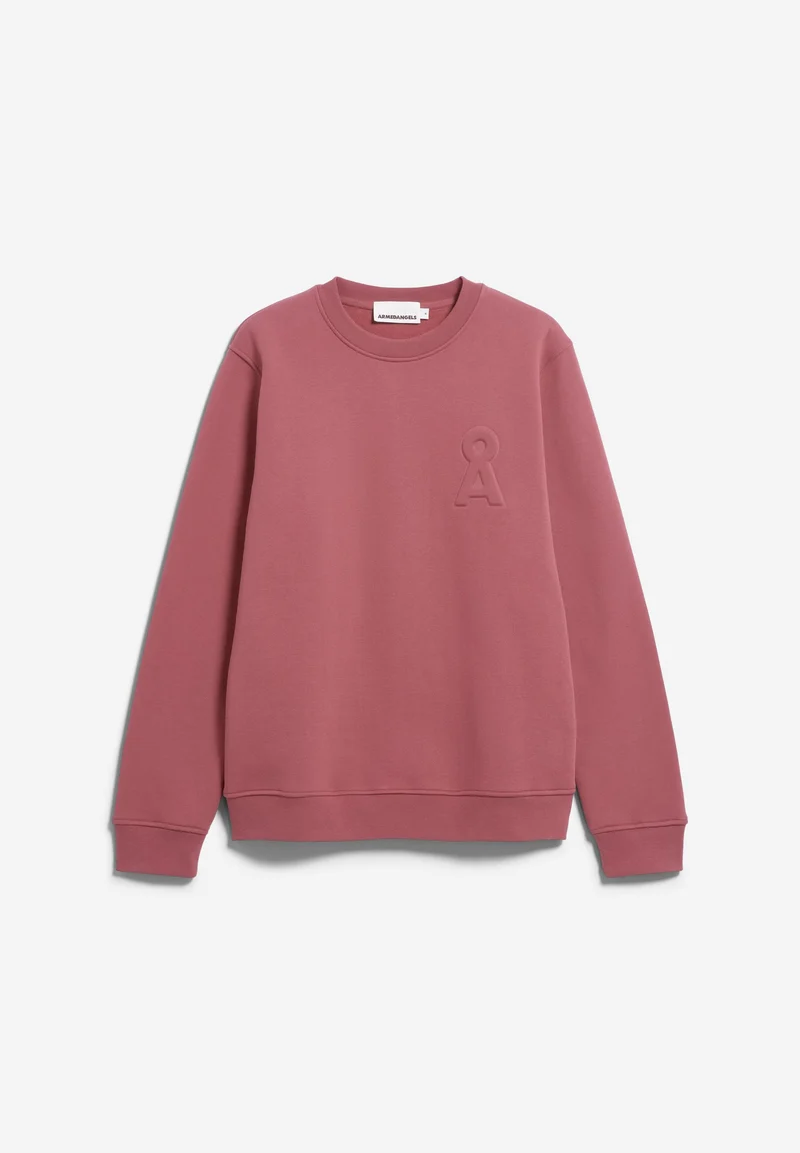 BAUMWOLL-FLEECE-SWEATSHIRT LOGO | velvet ember