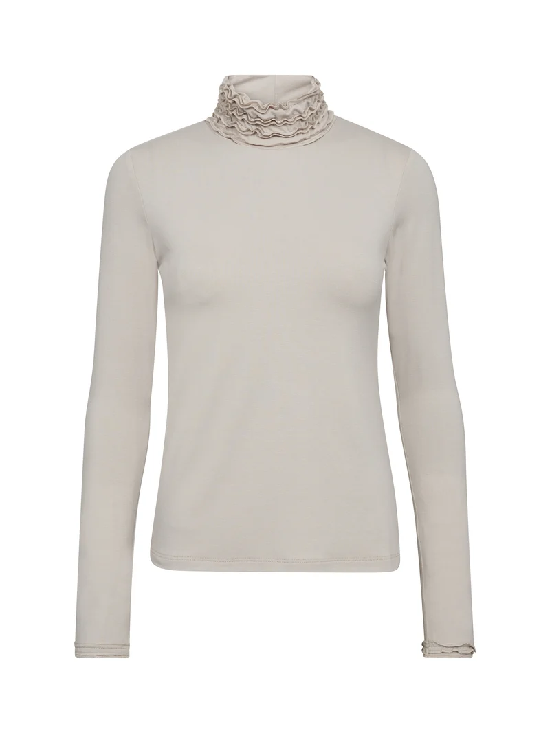 ADELE Rollkragen T-Shirt - Bone