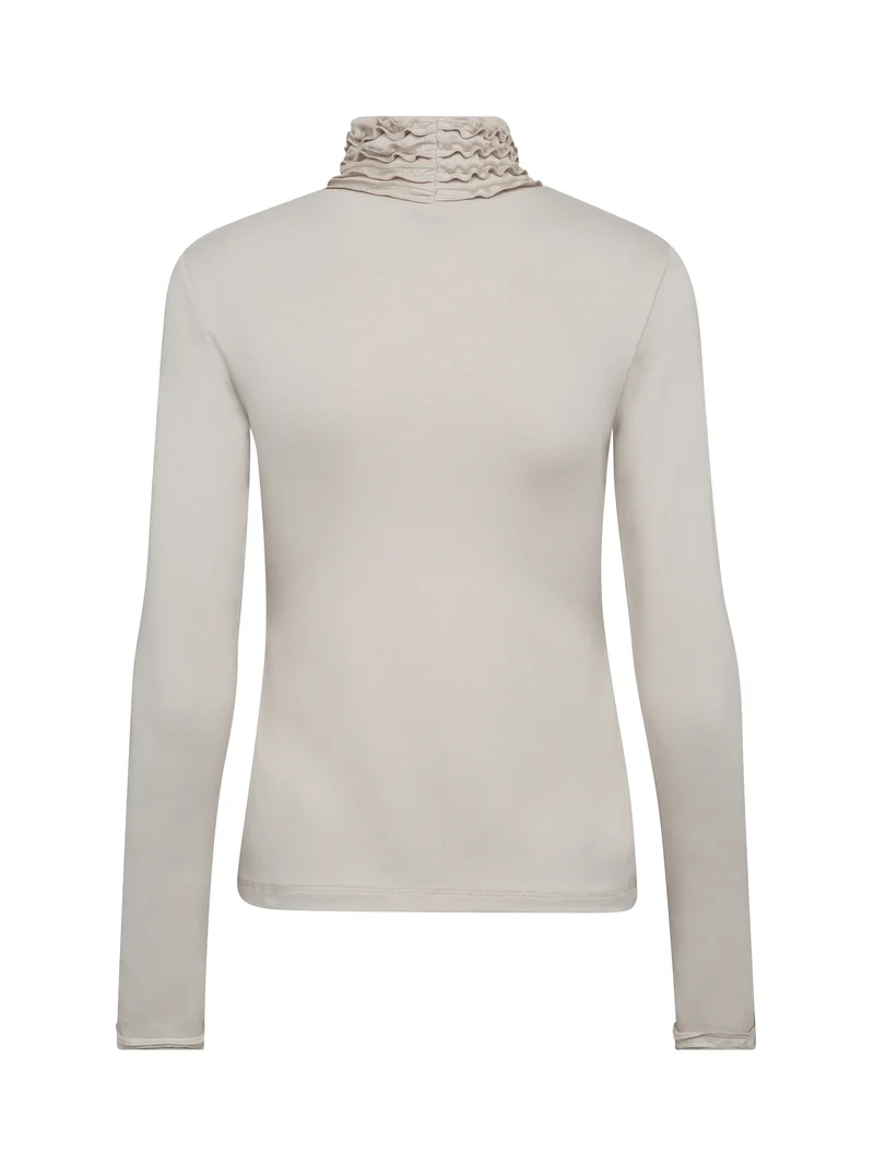 ADELE Rollkragen T-Shirt - Bone