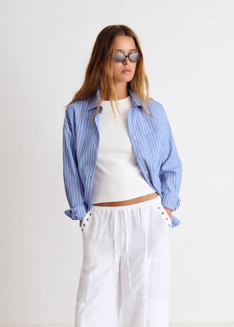 Geometric-print shirt