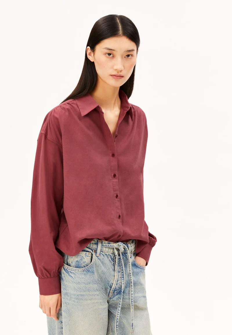 EFINARAA FLANELL-BLUSE