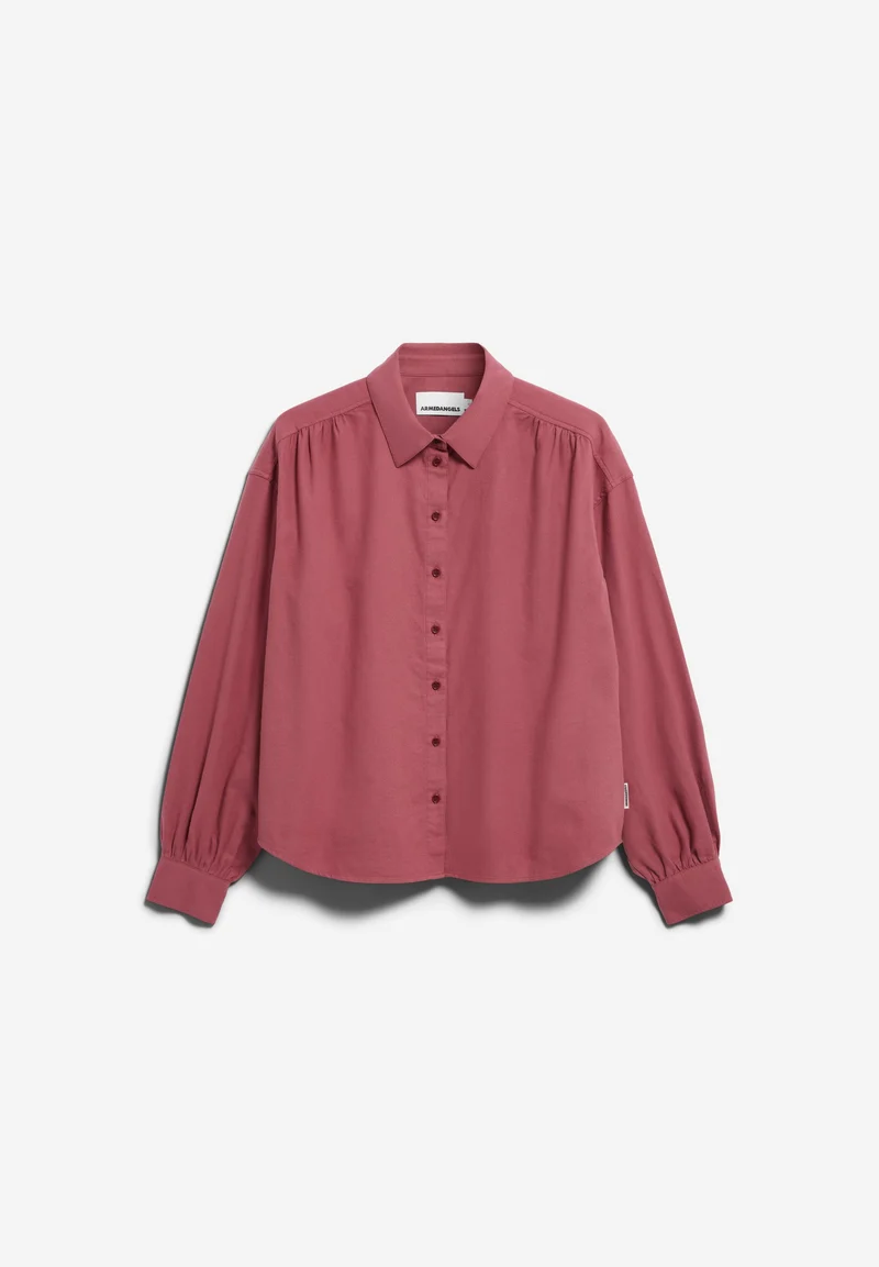 EFINARAA FLANELL-BLUSE | velvet ember